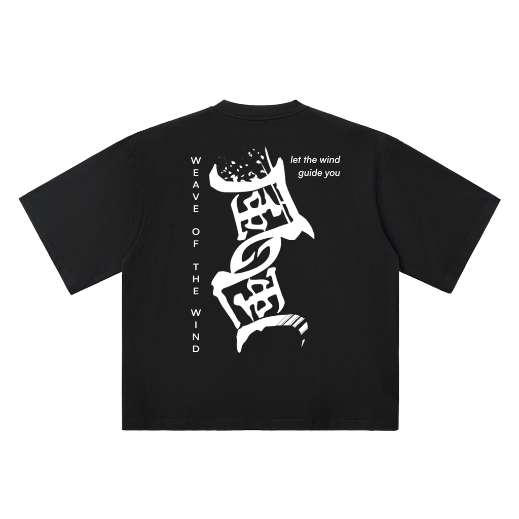 [Black] WOTW White Graphics Oversized tee, back, graphic print