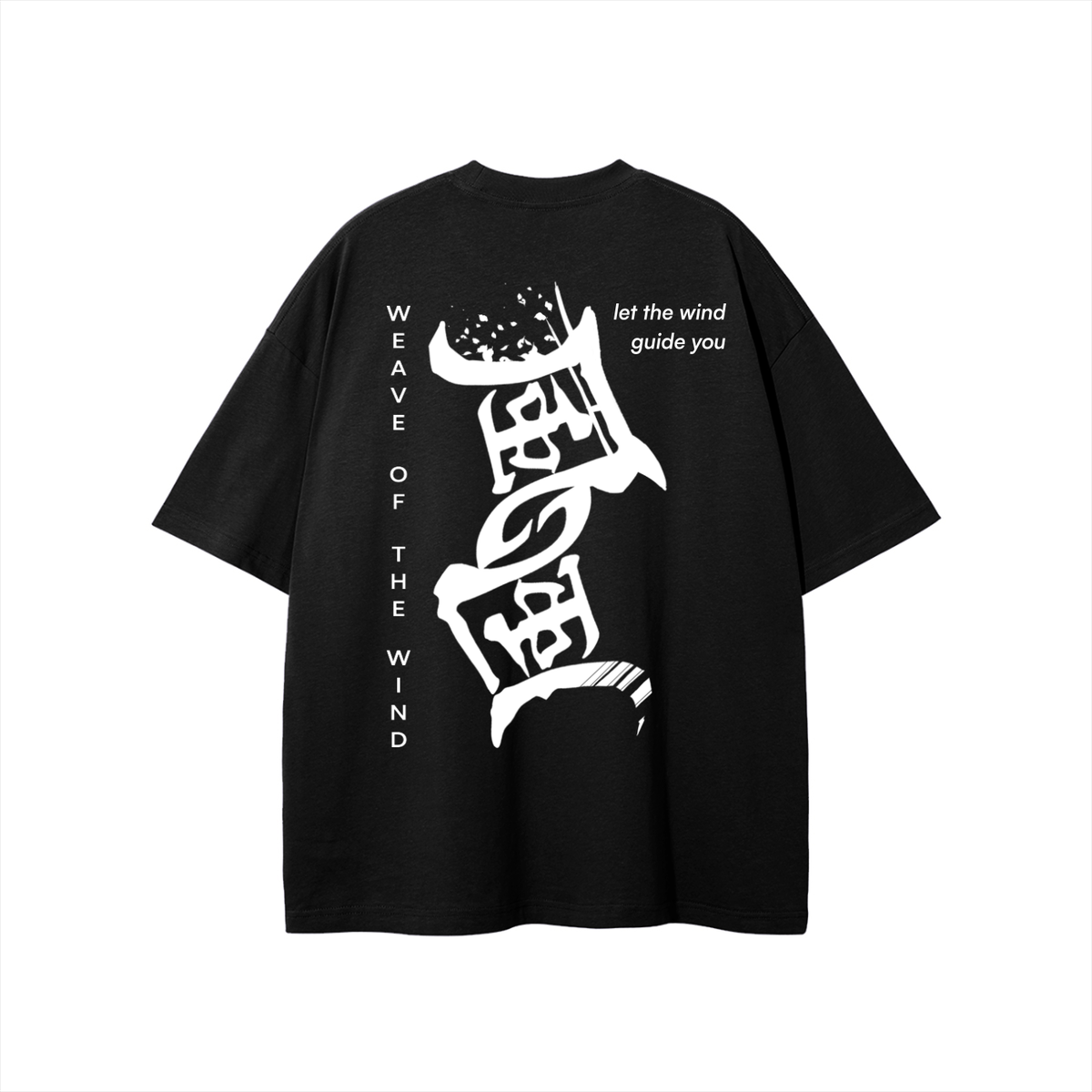 [Black] WOTW White Graphics Relaxed tee, back, graphic print