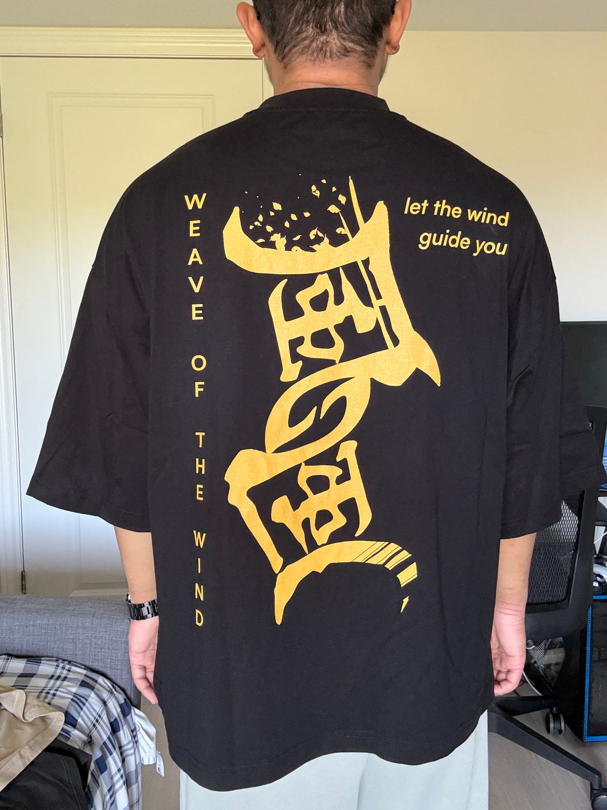 WOTW Premium Collection Oversized tee, Gold, back