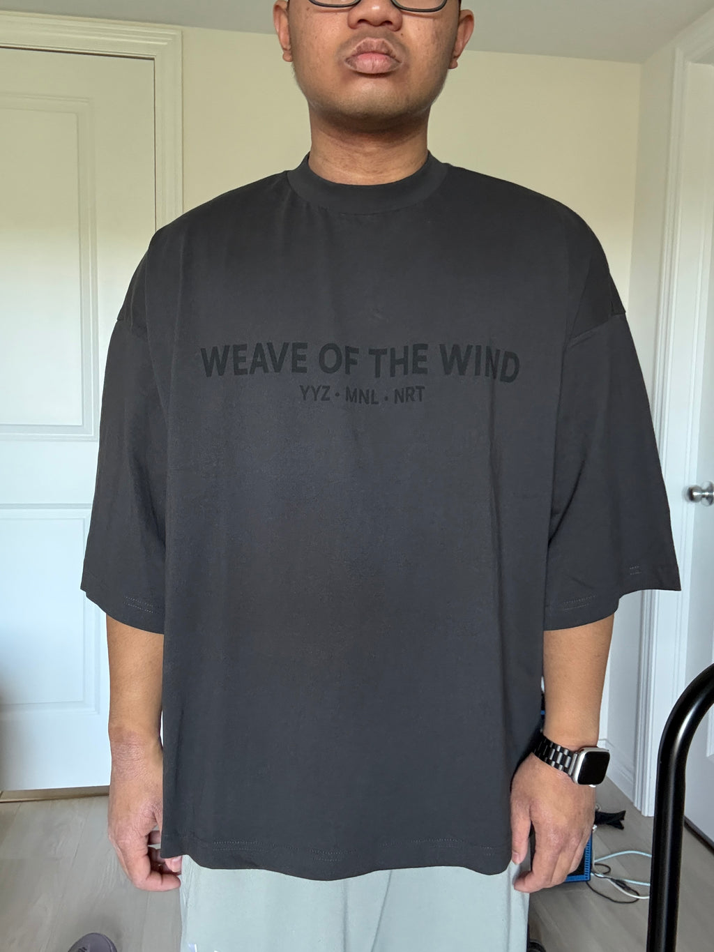 WOTW Shadow Collection Oversized tee, front